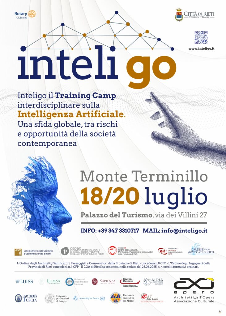 InteliGO. Traning camp Interdisciplinare sull'Intelligenza Artificiale. Terminillo, Palazzo del Turismo, 18-20 Luglio 2025